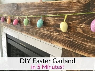 DIY Easter Egg Garland – An Easy Dollar Tree Craft!