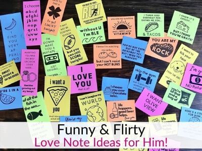 Cute sticky notes to leave your girlfriend