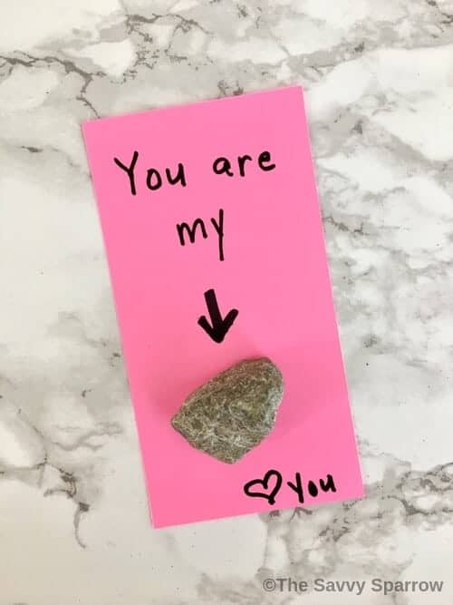 funny love note that says you are my rock