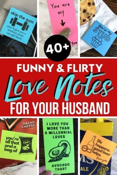 Funny and Flirty Love Notes to Leave for Your Husband