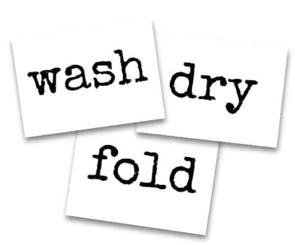 wash dry fold templates to make laundry room signs