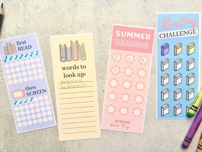 printable bookmarks for kids