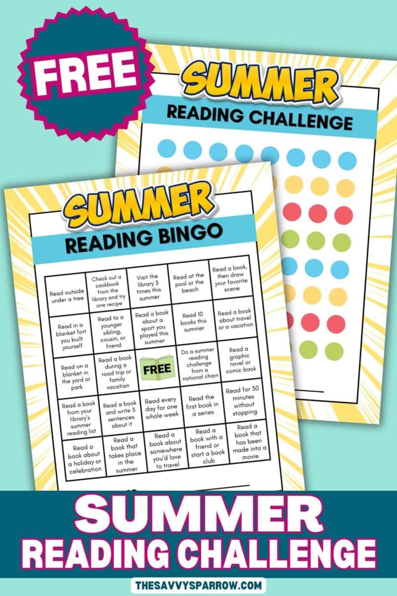 free printable summer reading challenges for kids