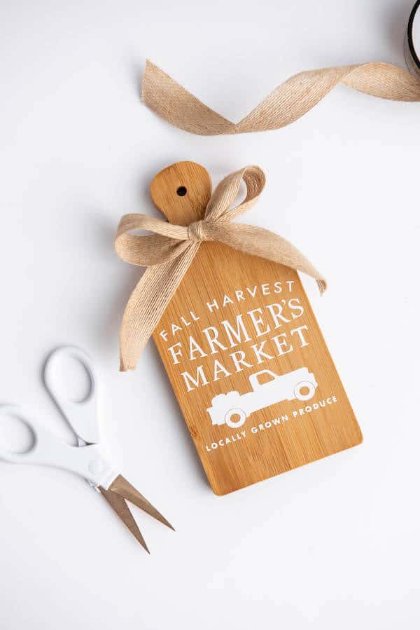 mini cutting board fall sign - Re-Fabbed