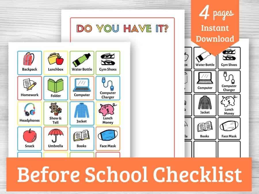 Printable Ready For School Checklist The Savvy Sparrow