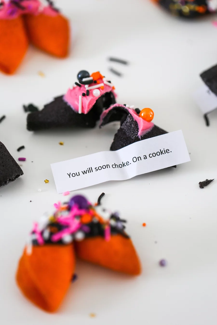 homemade halloween fortune cookies