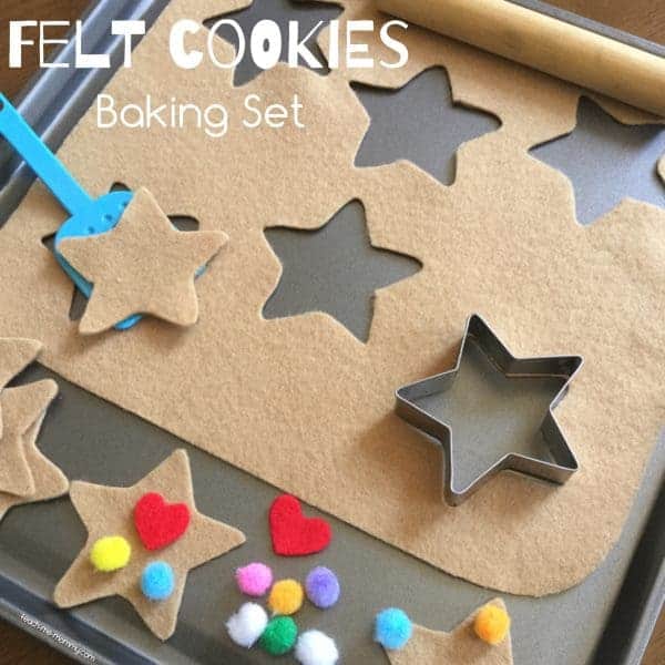 DIY pretend play cookie baking toy for kids