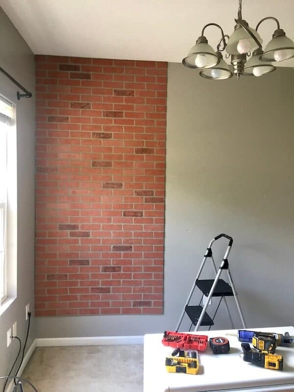 How To Build An Interior Fake Brick Wall