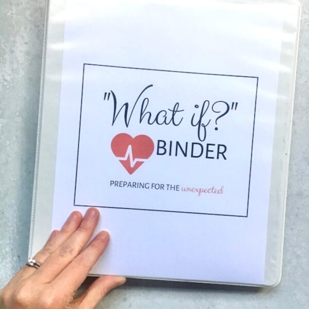 emergency binder