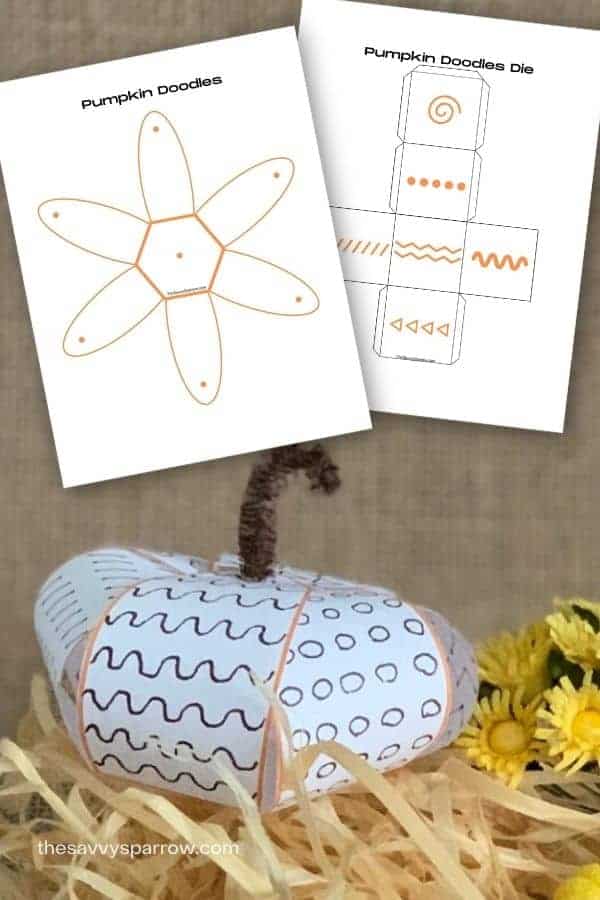 paper pumpkin doodle game for kids