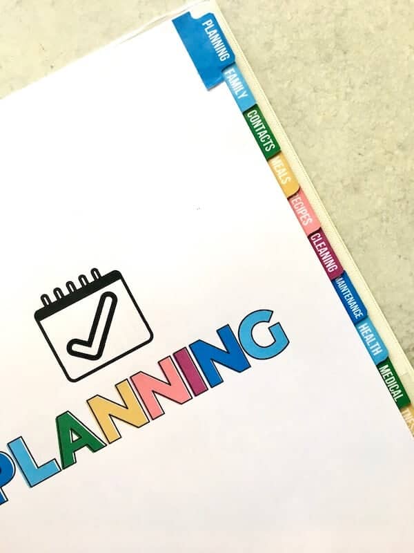 DIY Binder Dividers To Help You Get Organized The Savvy Sparrow