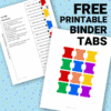 DIY Binder Dividers to Help You Get Organized! - The Savvy Sparrow