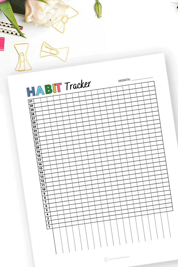 printable habit tracker