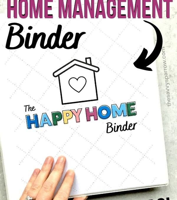 home management binder promotional graphic