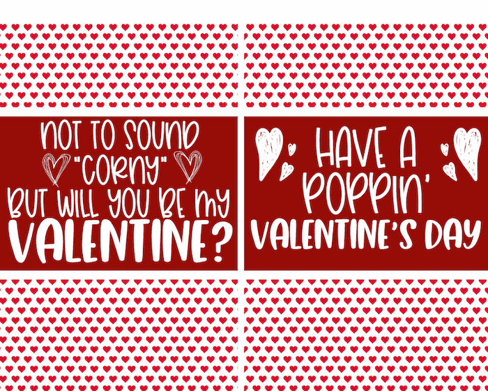 printable valentines for microwave popcorn