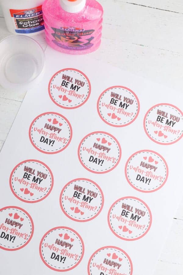 Slime Party Glue Labels Printable Glue Bottle Labels of Slime