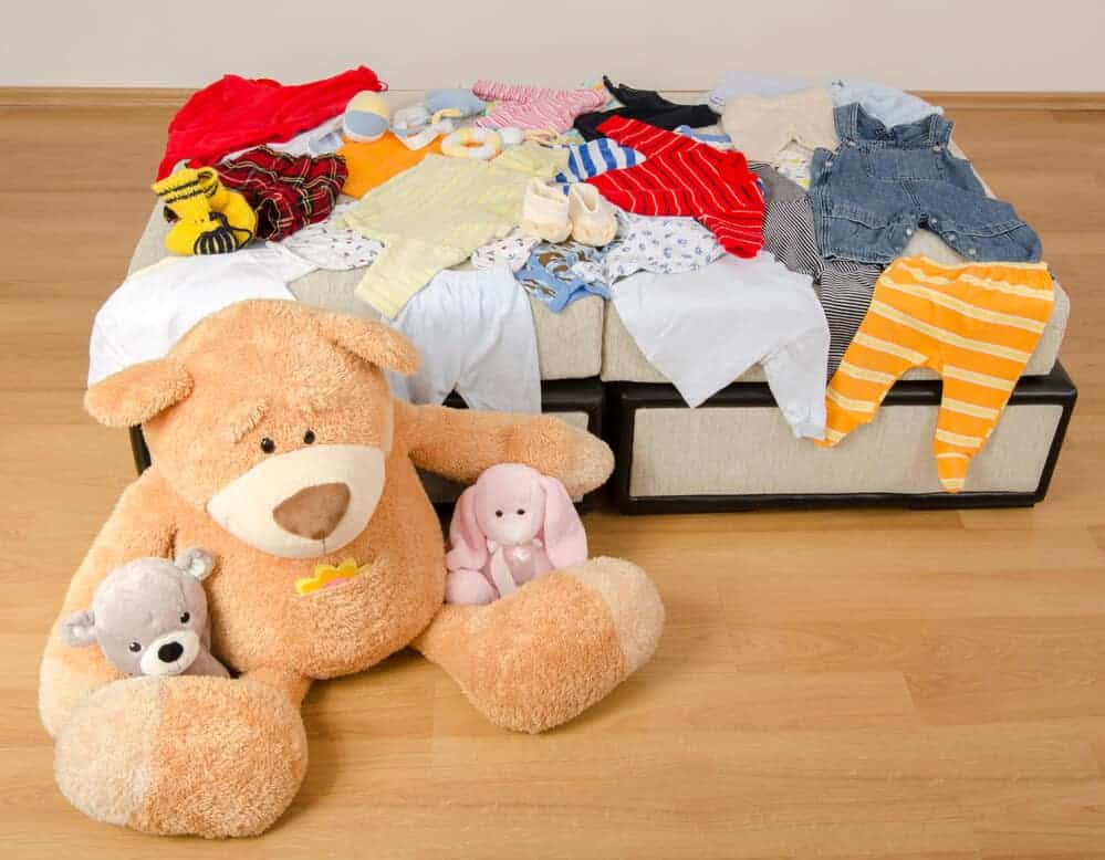 baby clothes and toys