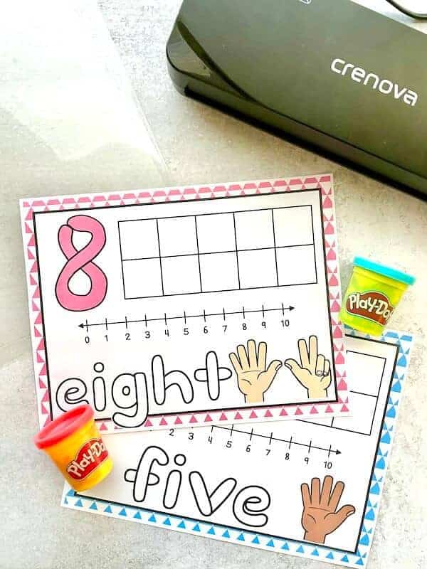 Apple Playdough Mats: Numbers 1-10 Free Printable - Views From a Step Stool