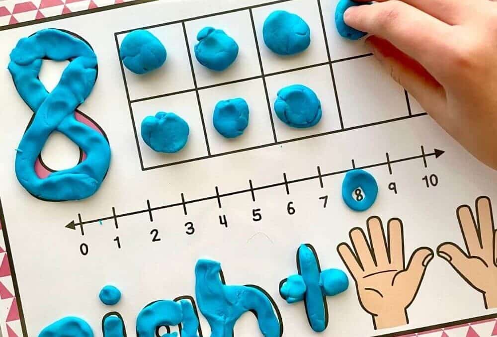 Free Printable Playdough Mats For Kids Numbers 0 10