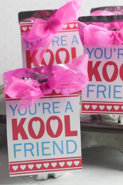 Kool Aid Valentines with FREE Printable! - The Savvy Sparrow