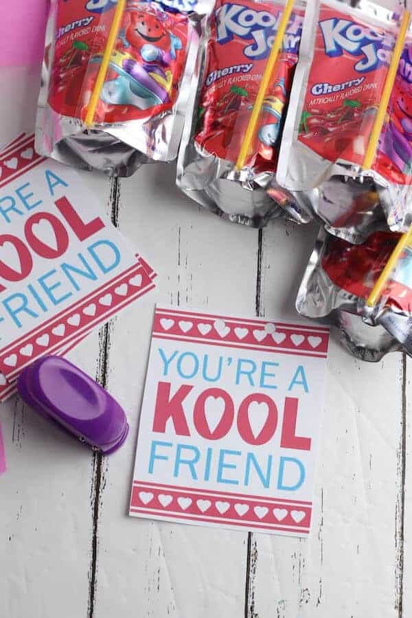 Kool Aid Valentines with FREE Printable! The Savvy Sparrow