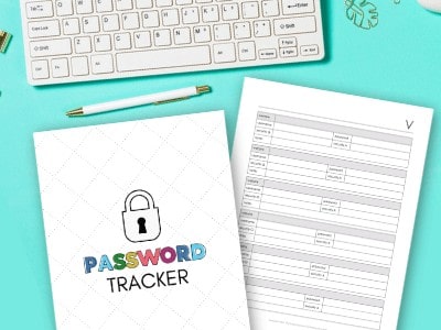 FREE Printable Password Tracker – And it’s fillable!