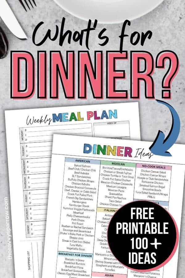 the-only-list-of-meals-for-dinner-you-will-ever-need-free-printable