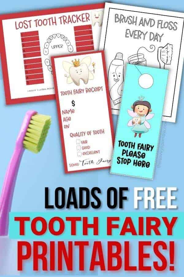 free tooth fairy printables