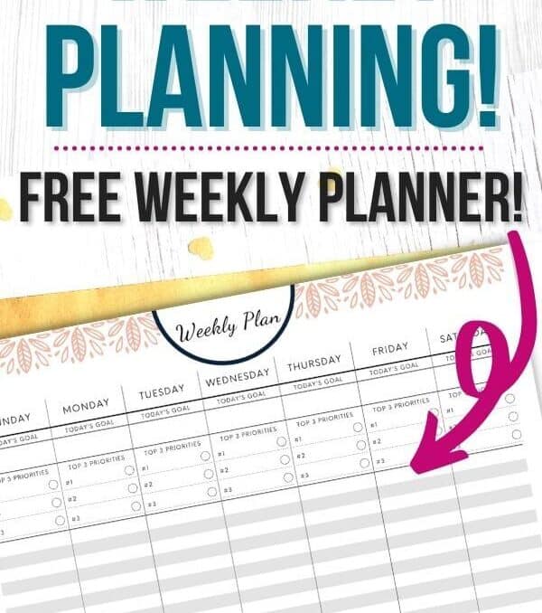 printable weekly plan checklist with text overlay that says how to start weekly planning