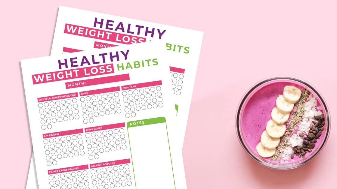 printable healthy weight loss habit trackers