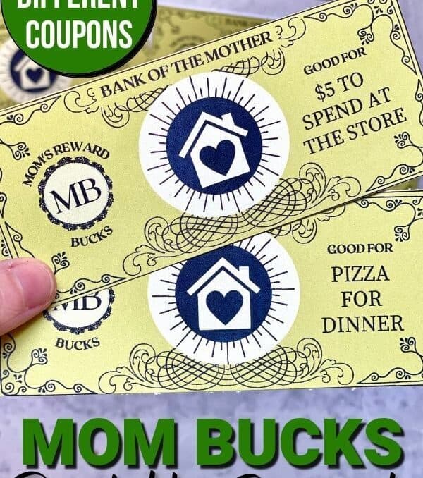 Mom Bucks printable reward coupons