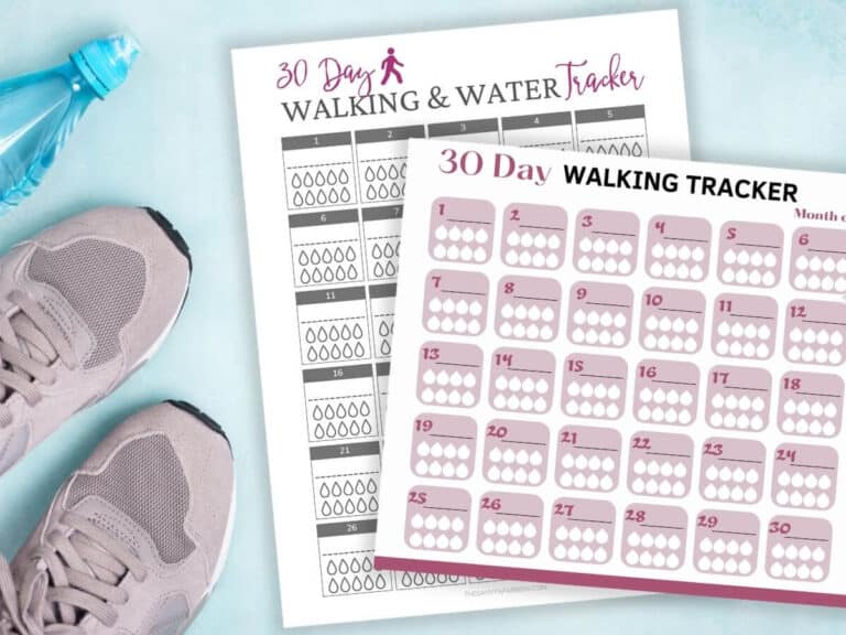 Free Printable Walking Log - Track Steps, Miles, or Time Walked!