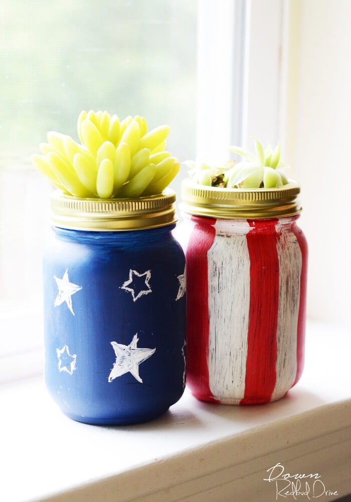 succulent planters made out of mason jars