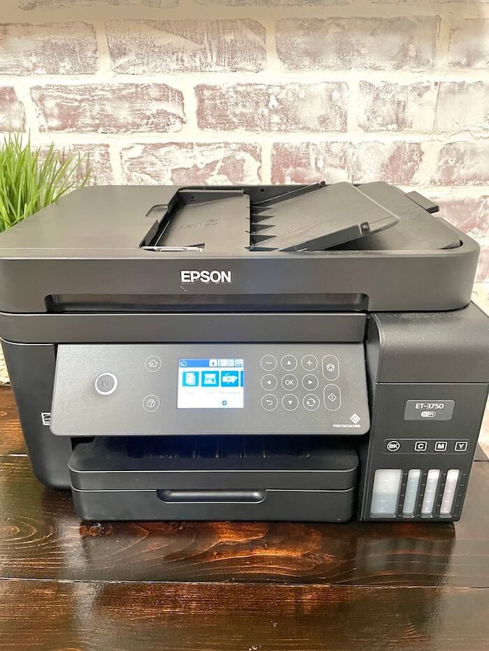 Epson printer on a desk