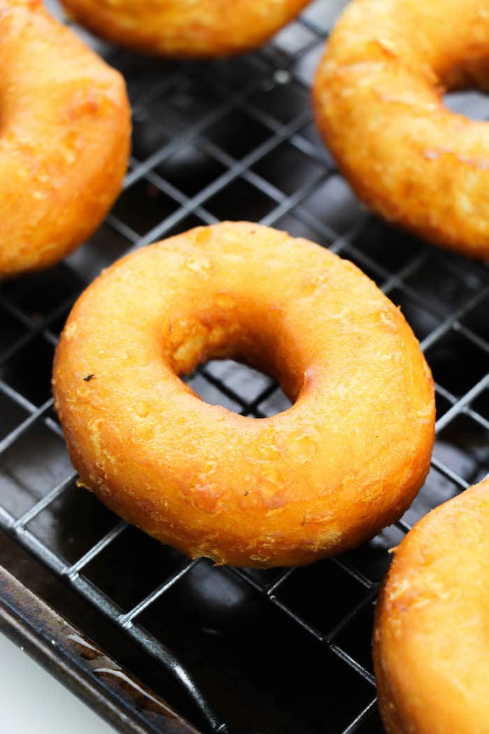 Easy Canned Biscuit Donuts - Homemade Vanilla Glazed Donuts!