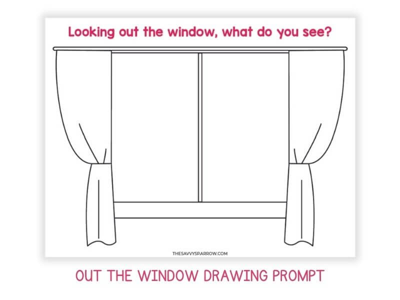 out the window complete the picture worksheet