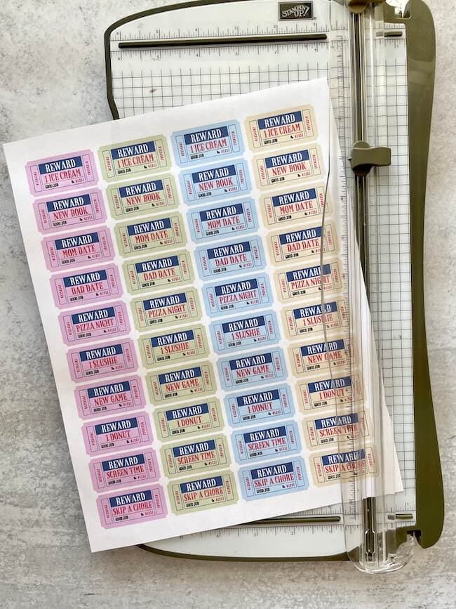 Pdf Printable Reward Tickets Printable World Holiday