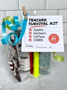 Make a Teacher Survival Kit (Fun Ideas and Printable Gift Tags!)