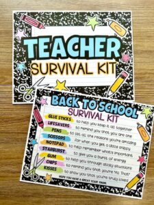 Make a Teacher Survival Kit (Fun Ideas and Printable Gift Tags!)