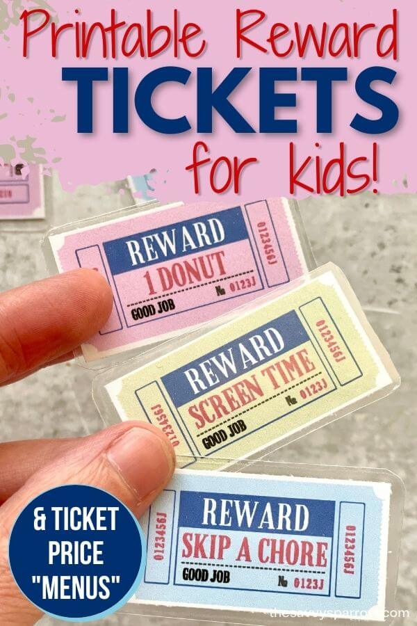 How To Use Printable Reward Tickets For Your Kids 8 Easy Tips 
