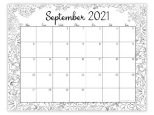 Free Printable September Calendar - 8 Different 2021 Calendar PDFs!