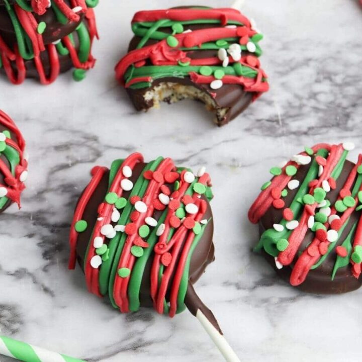 Easy Chocolate Covered Ritz Cracker Cookie Pops image