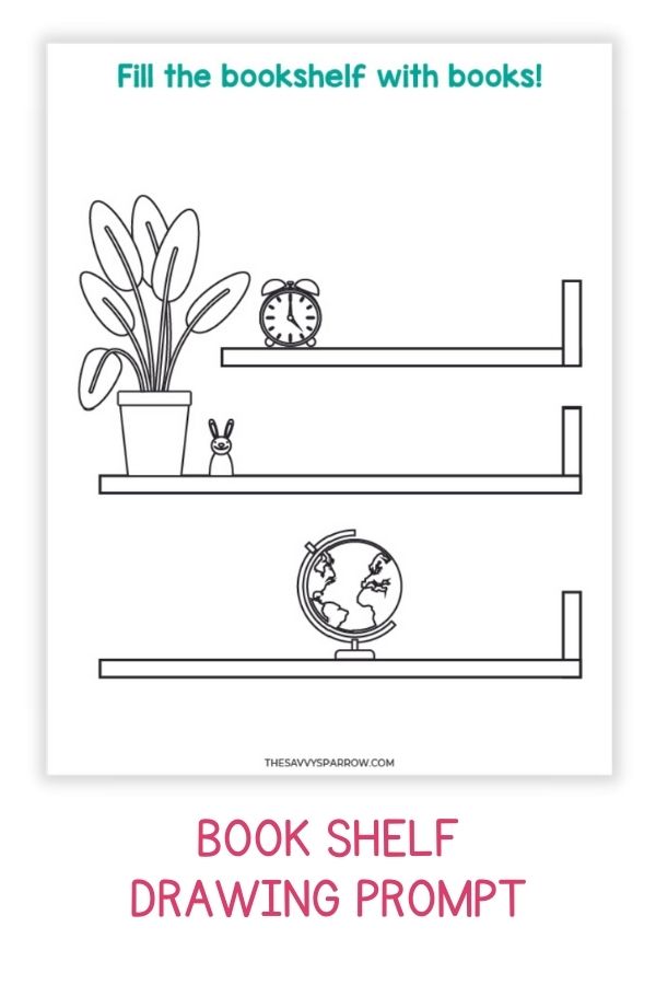 complete the picture drawing worksheet of wall shelves