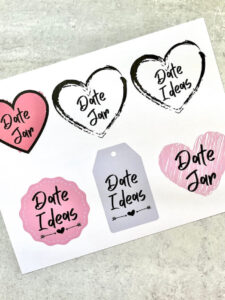 Make your Own Date Jar with These Ideas - Free Printable List!