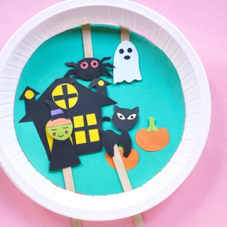 Halloween paper plate craft