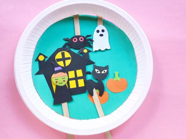 Halloween paper plate craft