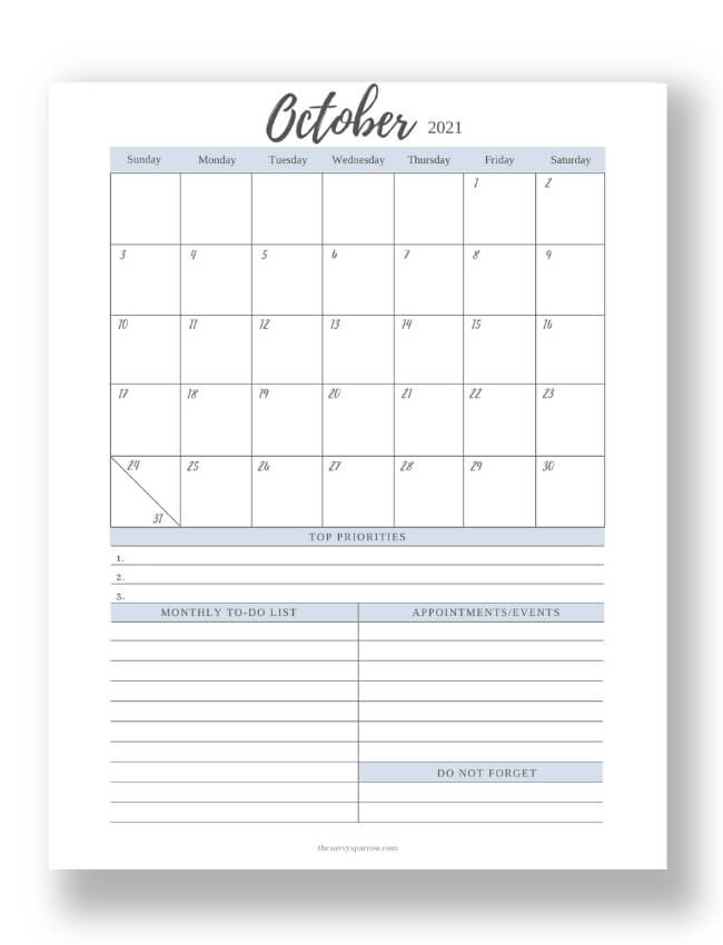 october 2021 calendars 8 free printable designs to choose from