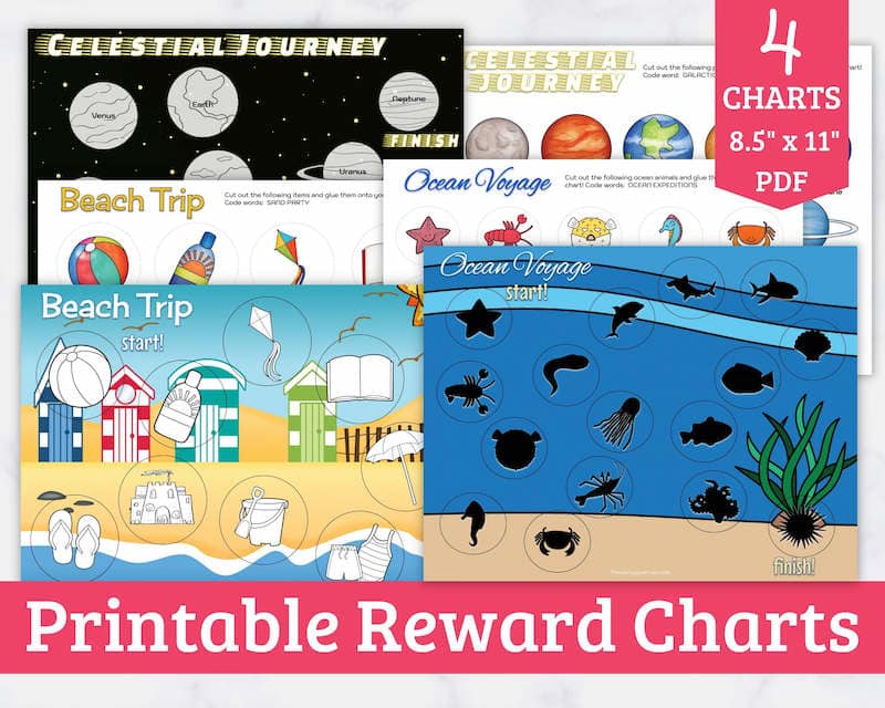 printable reward charts for kids