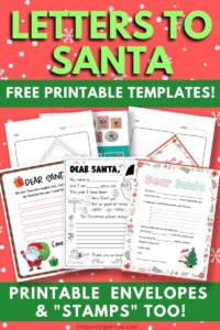 Free Printable Santa Letter Template (with Envelopes and 