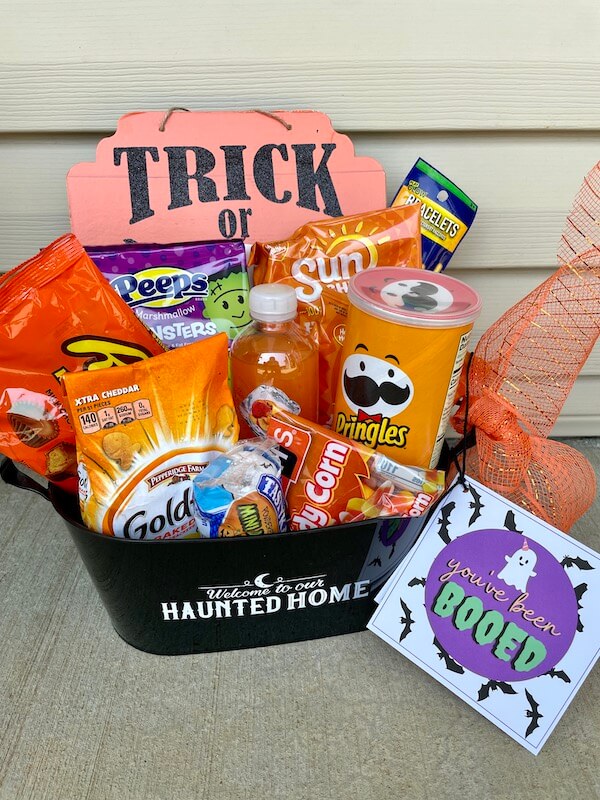 You've been booed Halloween neighbor gift basket